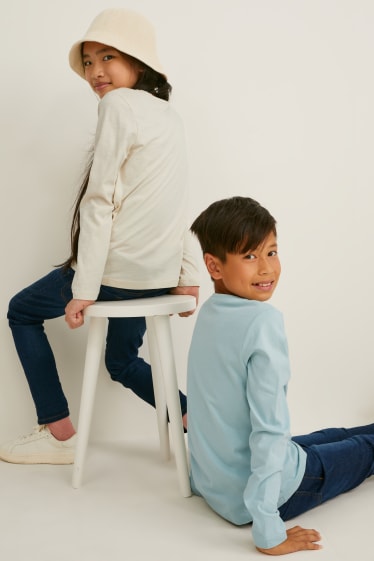 Niños - Pack de 3 - camisetas de manga larga - genderless - crema