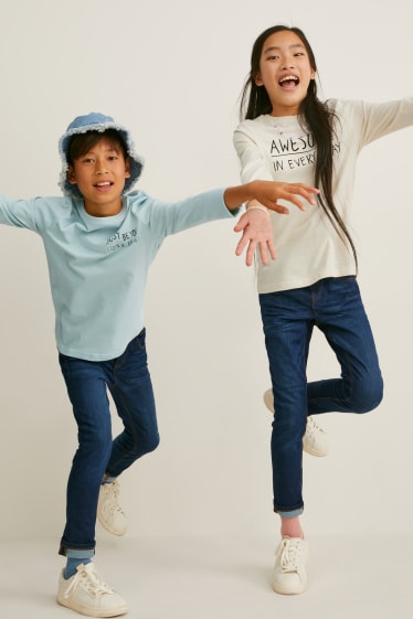 Niños - Pack de 3 - camisetas de manga larga - genderless - crema