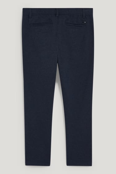 Mężczyźni - Chinosy - tapered fit - Flex - LYCRA® - ciemnoniebieski