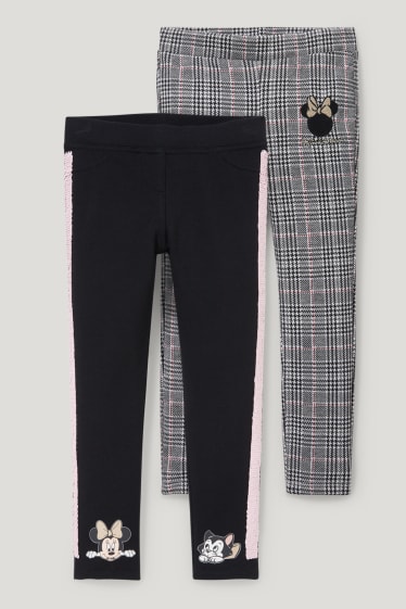 Nena petita - Paquet de 2 - Minnie Mouse - leggings - negre