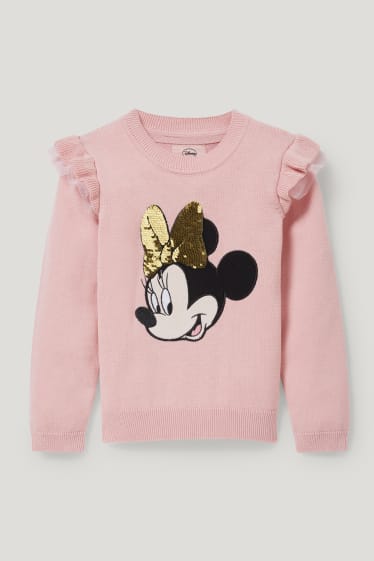 Toddler Girls - Minnie Mouse - jumper - shiny - rose