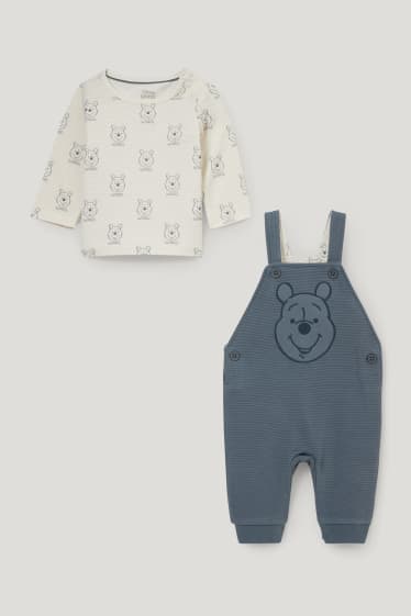 Baby Boys - Winnie Puuh - Baby-Outfit - 2 teilig - blau  / dunkelgrau