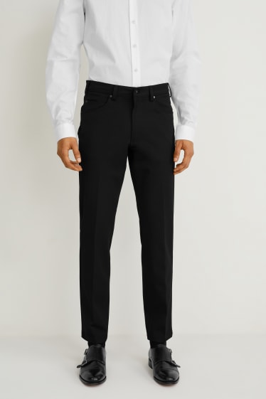 Pánské - Kalhoty - regular fit - černá