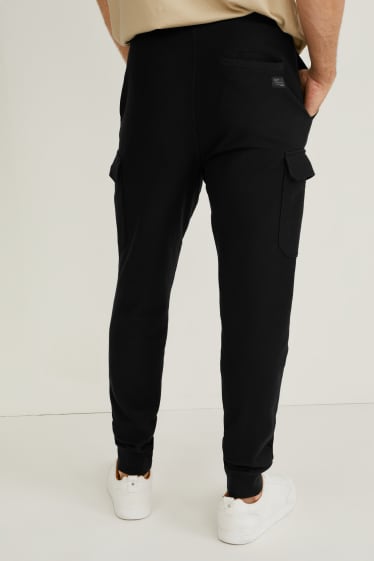 Herren - Cargo-Jogginghose - schwarz