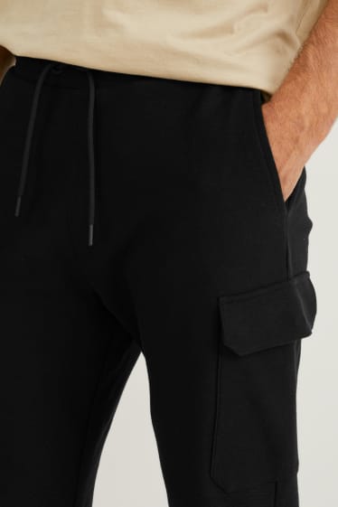 Herren - Cargo-Jogginghose - schwarz