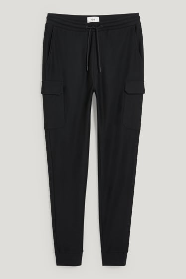 Herren - Cargo-Jogginghose - schwarz