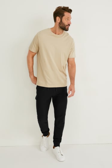 Herren - Cargo-Jogginghose - schwarz