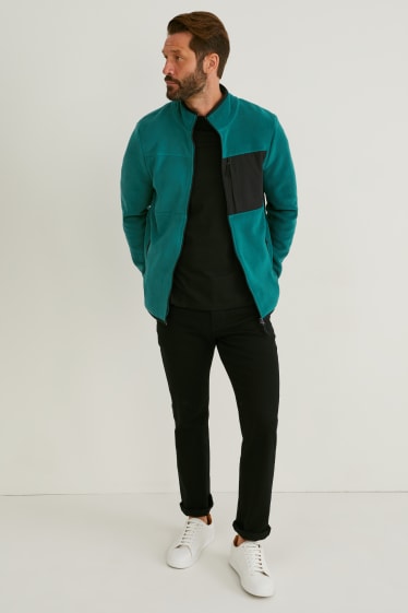 Uomo - Giacca di pile - verde