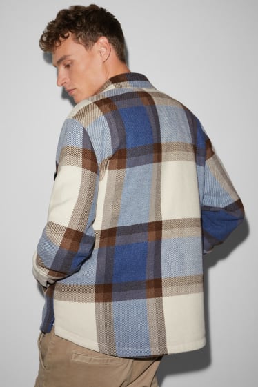 Clockhouse Boys - CLOCKHOUSE - Hemdjacke - kariert - weiß / blau