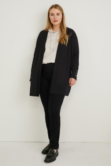 Femei - Cardigan tricotat - negru