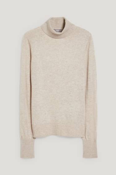 Dames - Coltrui - gerecyclede stof - beige