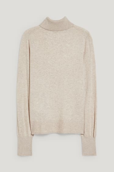 Dames - Coltrui - gerecyclede stof - beige