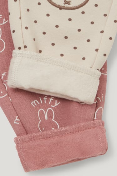 Baby Girls - Multipack of 2 - Miffy - baby joggers - rose
