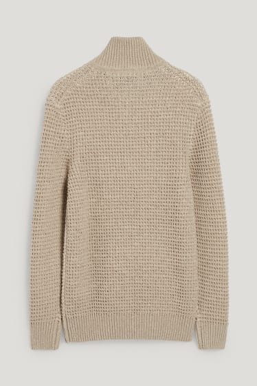 Herren - Pullover - beige