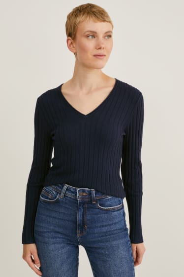 Donna - Maglione - blu scuro