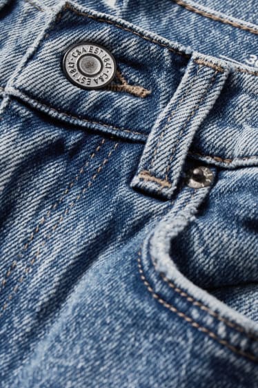 Dona - Straight jeans - high waist - texà blau clar