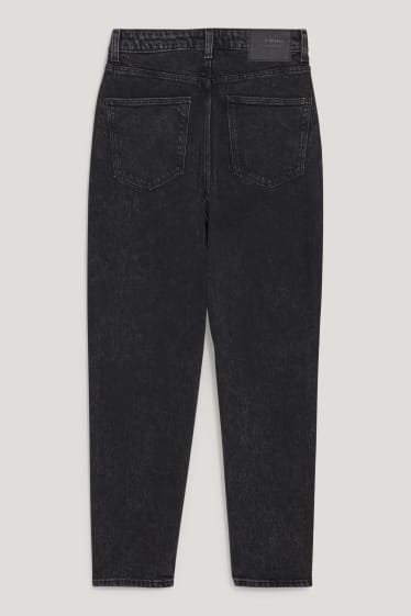 Femei - Mom jeans - talie înaltă - LYCRA® - denim-gri închis