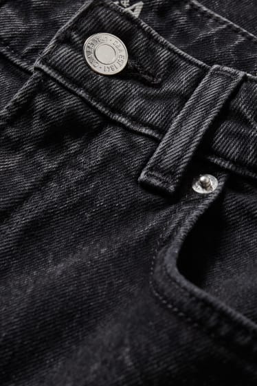 Femei - Mom jeans - talie înaltă - LYCRA® - denim-gri închis