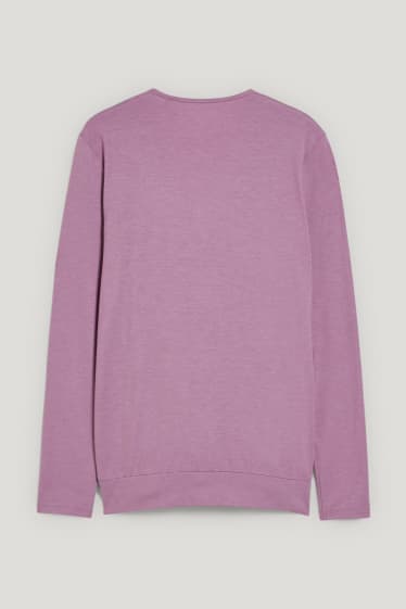 Damen - Still-Langarmshirt - violett