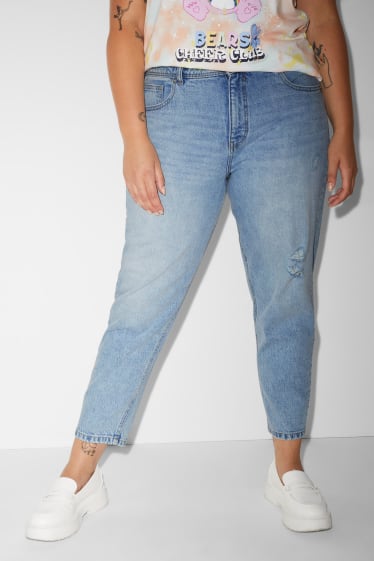 Clockhouse Girls - CLOCKHOUSE - Mom Jeans - High Waist - recycelt - jeans-hellblau
