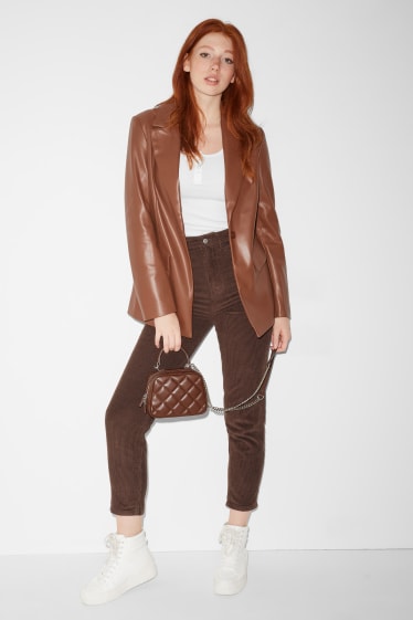 Clockhouse femme - CLOCKHOUSE - blazer - similicuir - marron