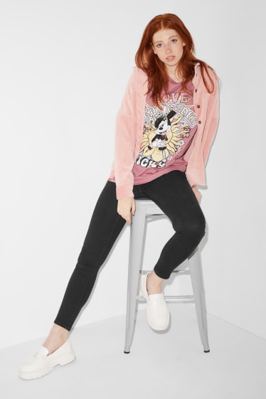Exklusiv Online - CLOCKHOUSE - T-Shirt - LYCRA® - Micky Maus - dunkelrosa