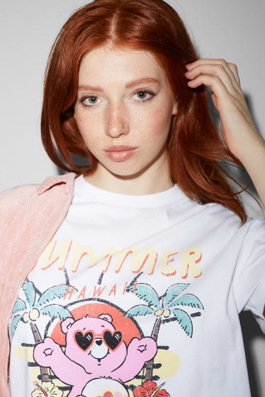 Exklusiv Online - CLOCKHOUSE - T-Shirt - Glücksbärchis - weiß