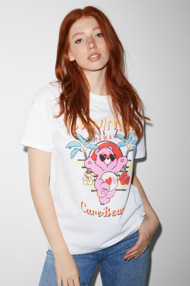 Exklusiv Online - CLOCKHOUSE - T-Shirt - Glücksbärchis - weiß