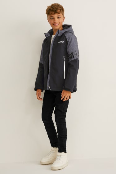 Nen - Jaqueta softshell amb caputxa - negre
