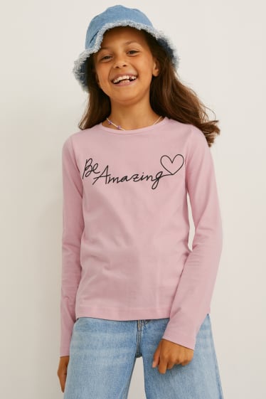 Niñas - Pack de 5 - camisetas de manga larga - blanco