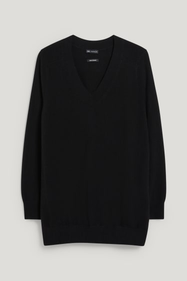 Femmes - Pullover en cachemire - noir