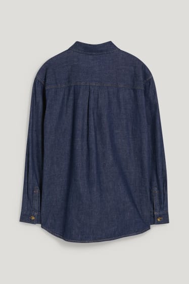 Femei - Bluză din denim - denim-albastru închis