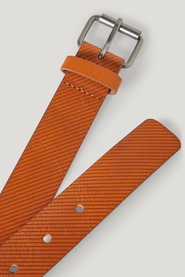 Bambini: - Cintura - similpelle - havana