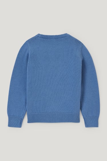 Toddler Boys - Dino - trui - blauw