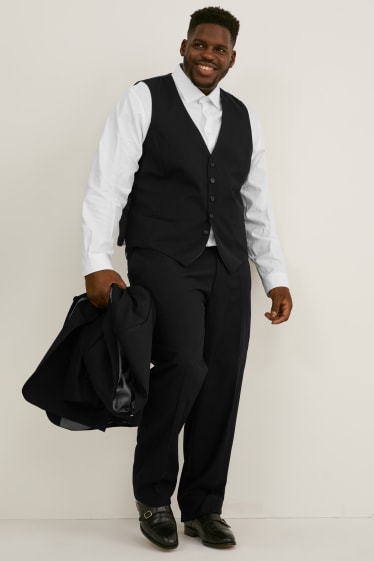 Men XL - Suit waistcoat - black