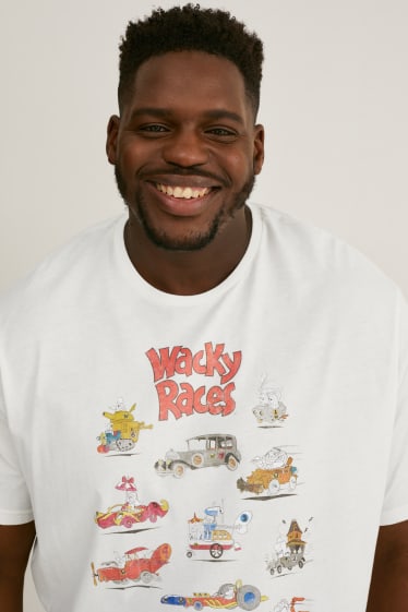 Bărbați XL - Tricou - Wacky Races - alb