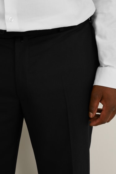 Pánské XL - Oblekové kalhoty - černá