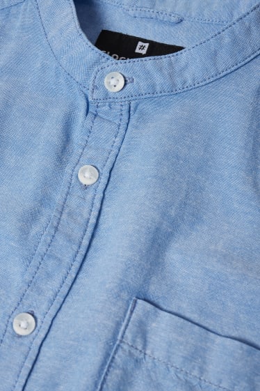 Clockhouse Boys - CLOCKHOUSE - cămașă - regular fit - guler drept - bumbac organic - albastru deschis