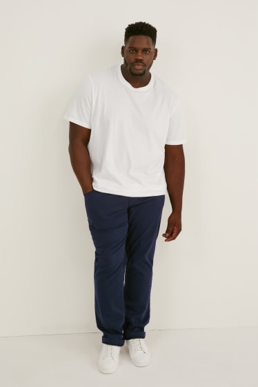 Hommes grandes tailles - Pantalon - regular fit - Flex - LYCRA® - bleu foncé
