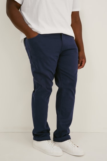 Hommes grandes tailles - Pantalon - regular fit - Flex - LYCRA® - bleu foncé