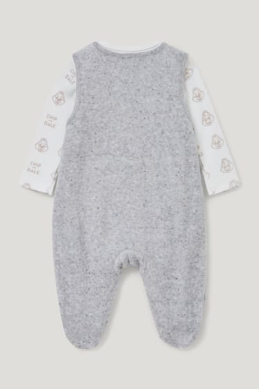Bébé garçons - Disney - ensemble avec grenouillère - gris chiné