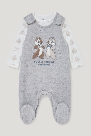 Bébé garçons - Disney - ensemble avec grenouillère - gris chiné