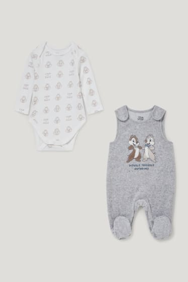 Bébé garçons - Disney - ensemble avec grenouillère - gris chiné