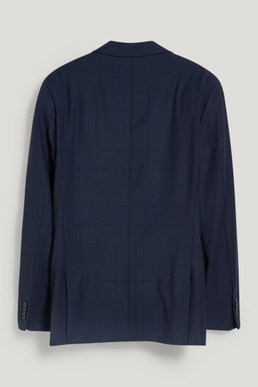 Uomo - Giacca coordinabile - slim fit - LYCRA® - misto lana vergine - blu scuro
