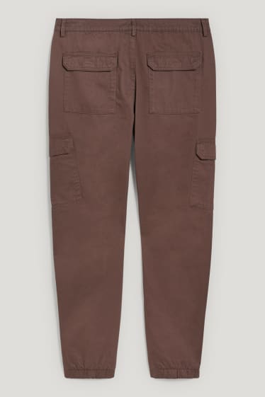 Clockhouse Boys - CLOCKHOUSE - pantaloni cargo - slim fit - marrone scuro