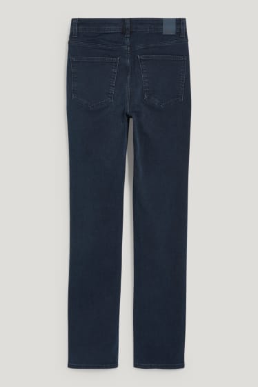 Dámské - Straight jeans - high waist - LYCRA® - džíny - tmavomodré