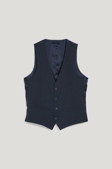 Men - Mix-and-match waistcoat - slim fit - flex - LYCRA® - dark blue