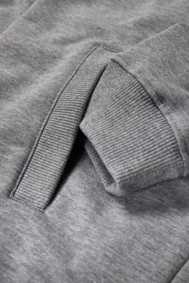 Dona - Vestit de punt amb caputxa - gris jaspiat