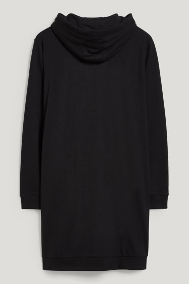 Dona - Vestit de dessuadora amb caputxa - negre