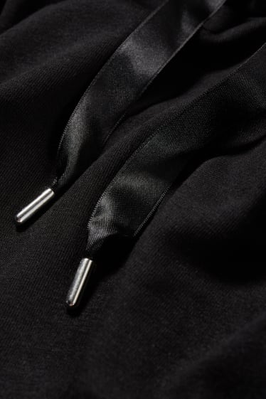 Dona - Vestit de dessuadora amb caputxa - negre